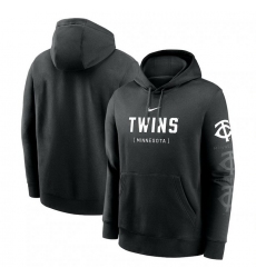 Mens Nike Black Minnesota Twins Fashion Club Pullover Hoodie