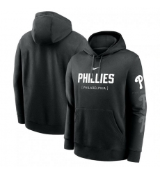 Mens Nike Black Philadelphia Phillies Fashion Club Pullover Hoodie