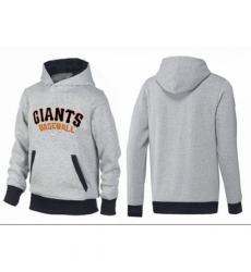 MLB Men Nike San Francisco Giants Pullover Hoodie GreyBlack