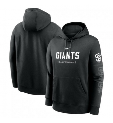 Mens Nike Black San Francisco Giants Fashion Club Pullover Hoodie