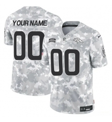 Men Denver Broncos Active Player Custom 2024 F U S E Arctic Camo Salute To Service Limited Stitched Football Jersey