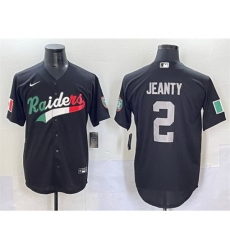 Men Women Youth Las Vegas Raiders 2 Ashton Jeanty Black Custom Mexico Cool Base Stitched Baseball Jersey