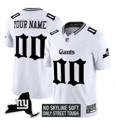 Men Women youth New York Giants Custom White Gothic Theme Limited Jersey Men Women youth New York Giants Custom White Gothic Theme Limited Jersey