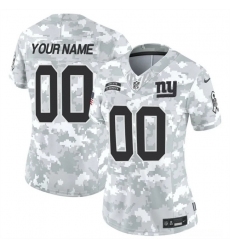 Women New York Giants Active Player Custom 2024 F U S E Arctic Camo Salute To Service Limited Stitched Football Jersey