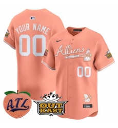 Atlanta Braves ACTIVE PLAYER Custom Peach 2024 Atliens 26 Peach With Outkast Patch Vapor Limited Stitched Baseball Jersey