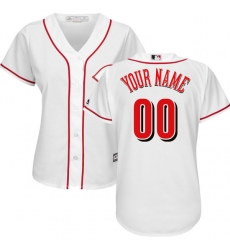 Men Women Youth All Size Cincinnati Reds Majestic White Home Cool Base Custom Jersey