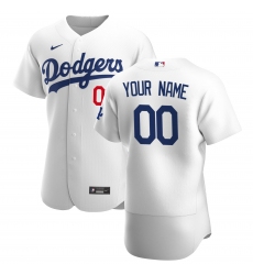 Men Women Youth Toddler Los Angeles Dodgers White Custom Royal Flex Base Base Stitched Jersey