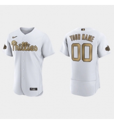 Men Women Youth Custom Philadelphia Phillies 2022 Mlb All Star Game Authentic White Jersey