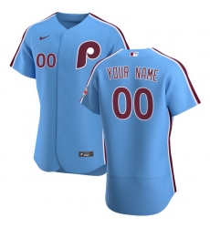 Men Women Youth Toddler PHILADELPHIA PHILLIES Custom Stitched Jersey Blue