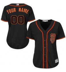 Men Women Youth All Size San Francisco Cool Base Custom MLB Jersey Black