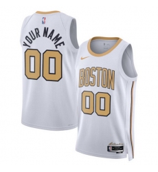 Boston Celtics Nike Unisex 2025 2026 City Edition Swingman Custom Jersey White