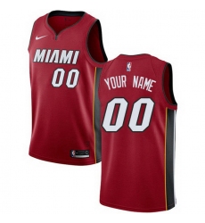 Men Women Youth Toddler All Size Nike Miami Heat Red NBA Swingman Icon Edition Custom Jersey