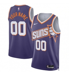 Men Women youth Phoenix Suns Active Player Custom Purple Icon Edition Stitched Basketball Jersey