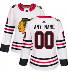 Men Women Youth Toddler White Jersey - Customized Adidas Chicago Blackhawks Away  II