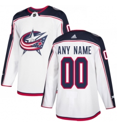 Men Women Youth Toddler Youth White Jersey - Customized Adidas Columbus Blue Jackets Away