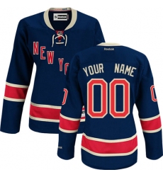 Men Women Youth Toddler Navy Blue Jersey - Customized Reebok New York Rangers Third  II