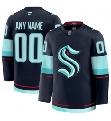 Men Women Youth Seattle Kraken Fanatics Deep Sea Blue Home Premium Custom Jersey