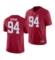 Alabama Crimson Tide Da'Ron Payne Men's Crimson Game Nike Jersey