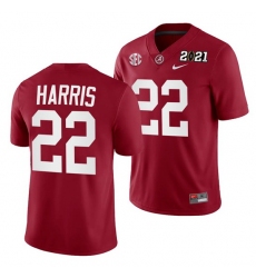 Alabama Crimson Tide Najee Harris Crimson 2021 Rose Bowl Champions College Football Playoff College Football Playoff Jersey