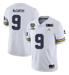 Michigan Wolverines Custom College Football White 2024 National Champions Jersey