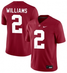 Men Alabama #2 Williams Red Stitched NCAA Jersey