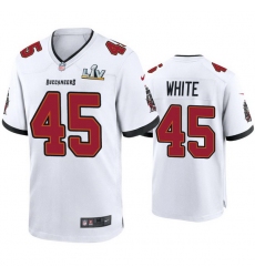 Men Devin White Buccaneers White Super Bowl Lv Game Jersey