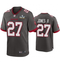 Men Ronald Jones Ii Buccaneers Pewter Super Bowl Lv Game Jersey