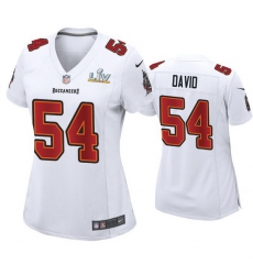 Women Lavonte David Buccaneers White Super Bowl Lv Game Fashion Jersey