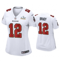 Women Tom Brady Buccaneers White Super Bowl Lv Game Fashion Jersey