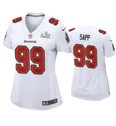 Women Warren Sapp Buccaneers White Super Bowl Lv Game Fashion Jersey