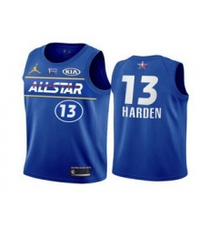 Men 2021 All Star 13 James Harden Blue Eastern Conference Stitched NBA Jersey