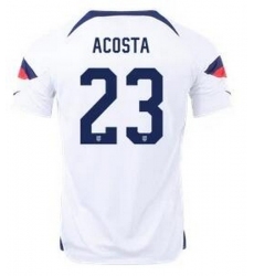 Men US 2022 FIFA Soccer Jersey White 005