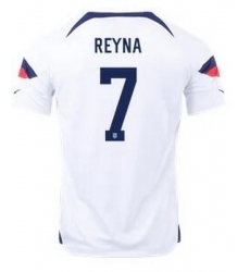 Men US 2022 FIFA Soccer Jersey White 016