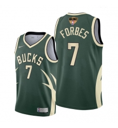 bucks bryn forbes green 2021 nba playoffs jersey