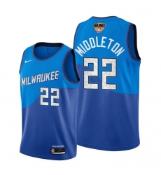 bucks khris middleton blue 2021 nba finals bound jersey