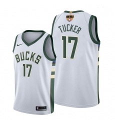 bucks p.j. tucker white 2021 nba finals jersey