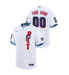 Men Pittsburgh Pirates Custom #00 White 2021 MLB All-Star Game Jersey