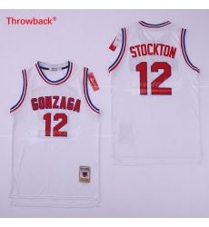 John Stockton Jersey 12 GONZAGA BULLDOGS College ncaa