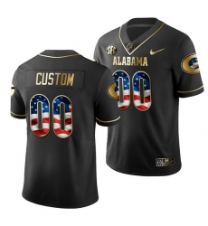 Georgia Bulldogs Custom Black Stars And Stripes Men'S Jersey