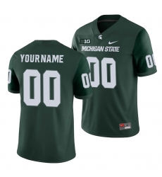 Michigan State Spartans Custom Green College Football Michigan State Spartans Jersey