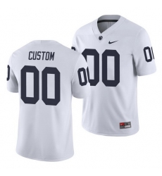 penn state nittany lions custom white college football men's jersey