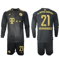 Men Bayern Long Sleeve Soccer Jerseys 505