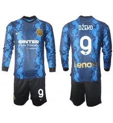 Men Inter Milan Long Sleeve Soccer Jerseys 514