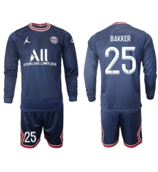 Men Paris Saint Germain Long Sleeve Soccer Jerseys 545