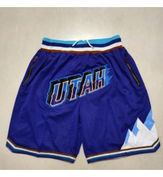 Utah Jazz Jerseys Basketball Shorts 003