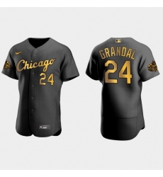 Men Chicago White Sox Yasmani Grandal 2022 Mlb All Star Game Authentic Black Men Jersey