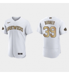 Men Corbin Burnes Milwaukee Brewers 2022 Mlb All Star Game Authentic White Jersey