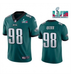 Men Women Youth Toddler Philadelphia Eagles 98 Robert Quinn Green Super Bowl LVII Vapor Untouchable Limited Stitched Jersey