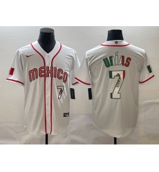 Men Mexico Baseball 2023 Green World Baseball Big Logo Classic Stitched JerseyS 1