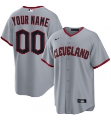 Men Women Youth Toddler CLEVELAND GUARDIANS Custom Stitched Jersey Gray